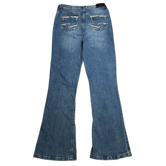 Silver Jeans Co. Cara Adjustable Waist Bootcut Girls Jeans Size 14 Logo Western - Picture 5 of 6